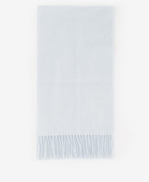 Barbour Lambswool Woven Scarf Blå | BABO90117