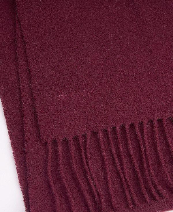 Barbour Lambswool Woven Scarf Bordeaux | BABO90112