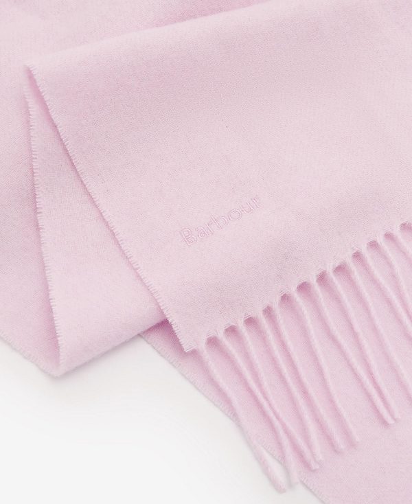 Barbour Lambswool Woven Scarf Lyserød | BABO90113