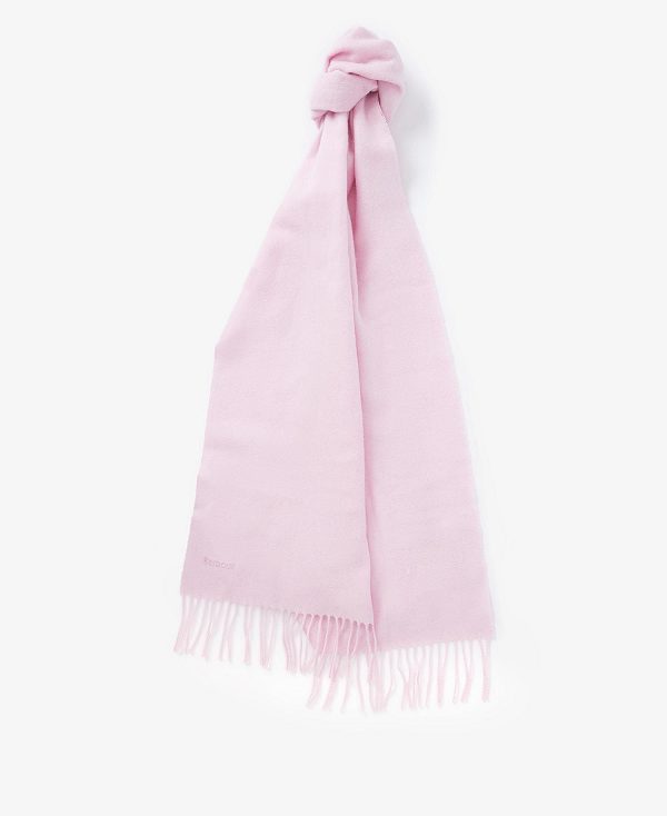 Barbour Lambswool Woven Scarf Lyserød | BABO90113