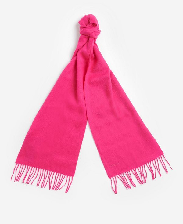 Barbour Lambswool Woven Scarf Lyserød | BABO90114