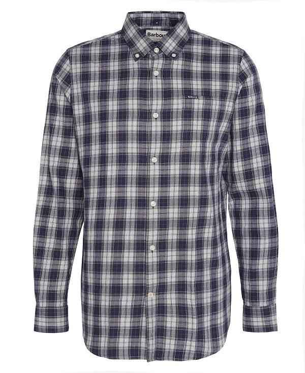 Barbour Lanark Tailored Long-sleeved Shirt Blå | BABO87821