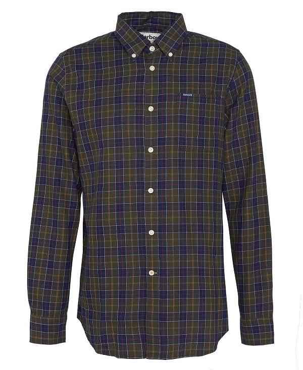 Barbour Lanark Tailored Long-sleeved Shirt Flerfarvede | BABO87843