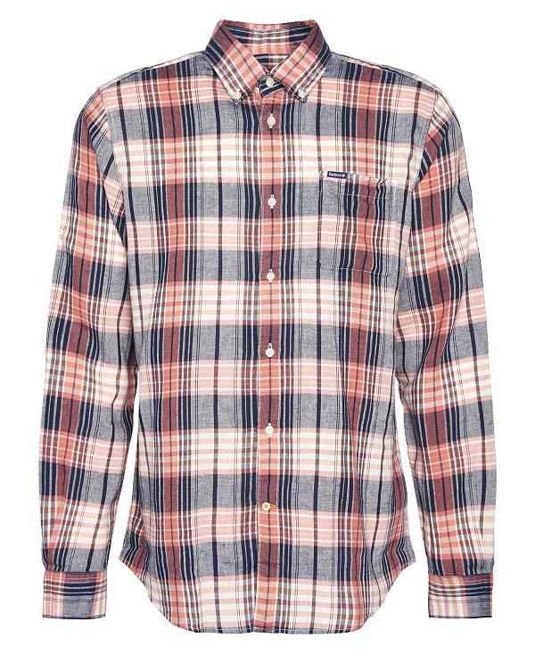 Barbour Laneskin Tailored Long-sleeved Shirt Flerfarvede | BABO87743