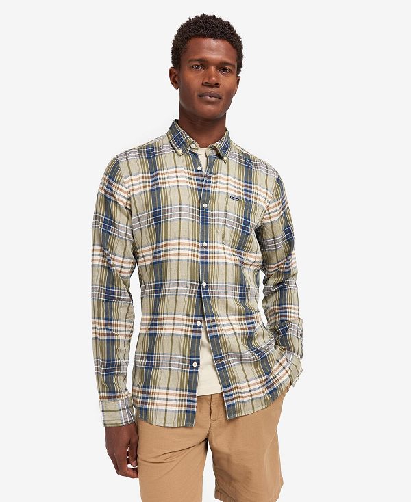 Barbour Laneskin Tailored Shirt Blå | BABO87595