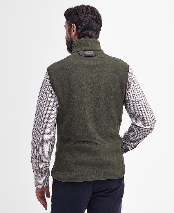 Barbour Langdale Fleece Gilet Olivengrøn | BABO88701