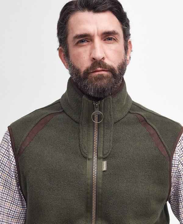 Barbour Langdale Fleece Gilet Olivengrøn | BABO88701