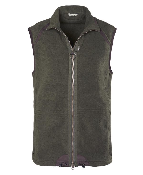 Barbour Langdale Fleece Gilet Olivengrøn | BABO88701