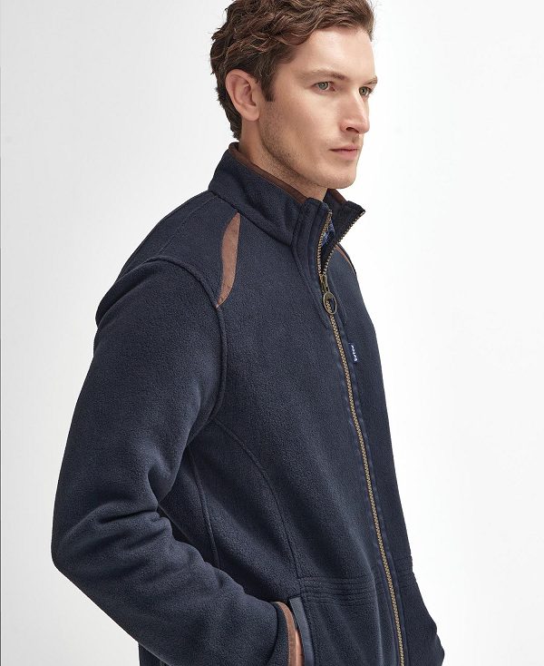 Barbour Langdale Fleece Jacket Mørkeblå | BABO88713