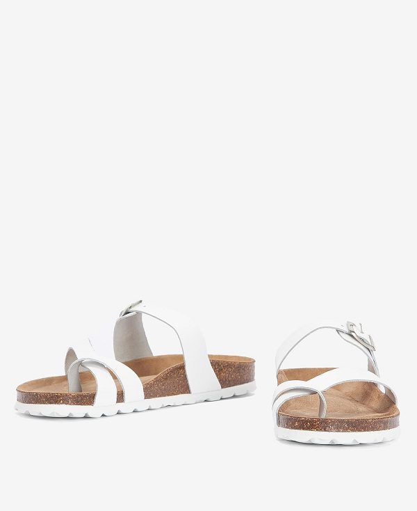 Barbour Langton Sandals Hvide | BABO89904