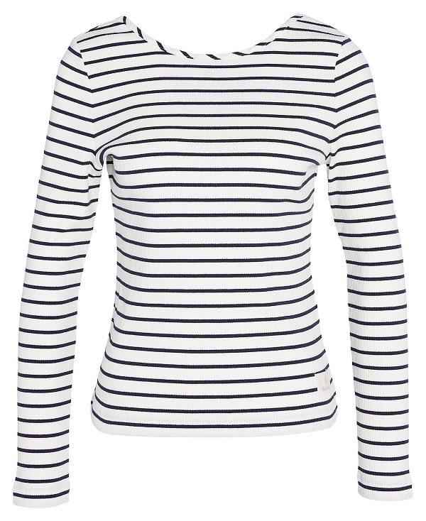 Barbour Langton Striped T-shirt Striber | BABO89551