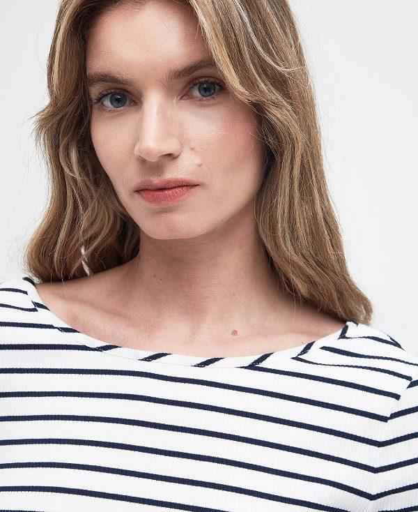 Barbour Langton Striped T-shirt Striber | BABO89551