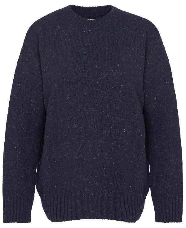 Barbour Lavensdale Crew Neck Jumper Mørkeblå | BABO89704