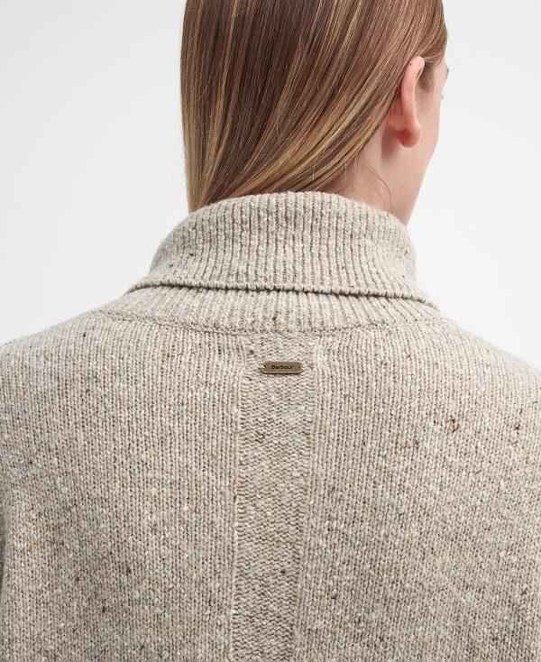 Barbour Lavensdale Half-zip Jumper Beige | BABO89753