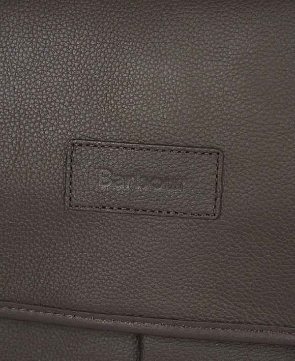 Barbour Leather Briefcase Chokolade | BABO88935