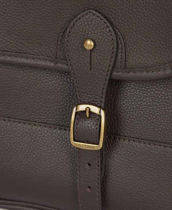 Barbour Leather Briefcase Chokolade | BABO88935