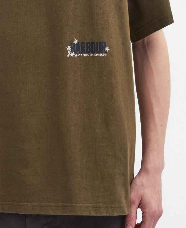 Barbour Leonard Oversized Graphic T-shirt Grøn | BABO88408