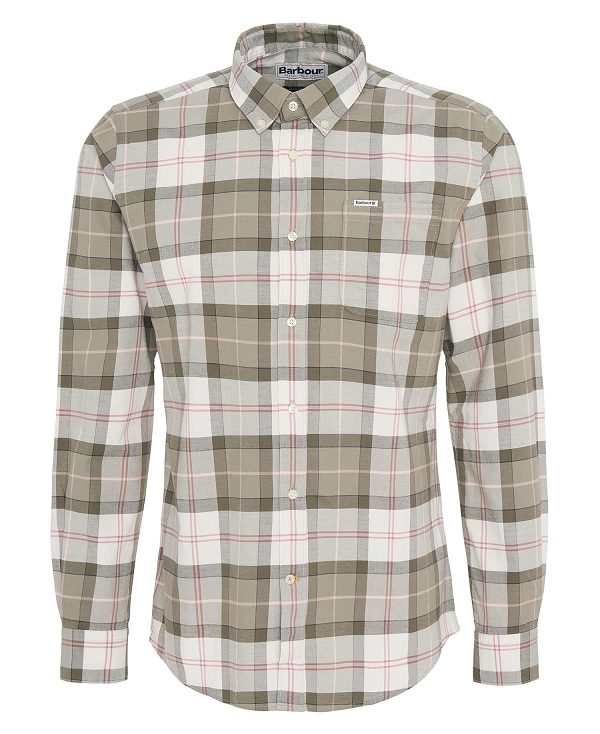 Barbour Lewis Tailored Long-sleeved Shirt Tartan | BABO87748