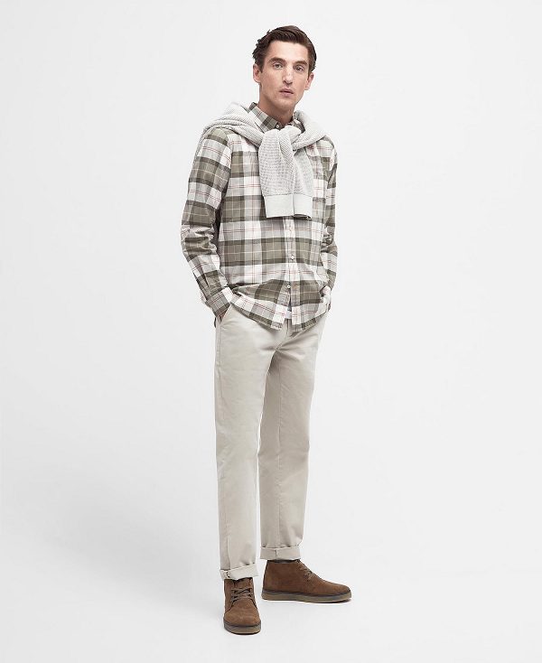 Barbour Lewis Tailored Long-sleeved Shirt Tartan | BABO87748