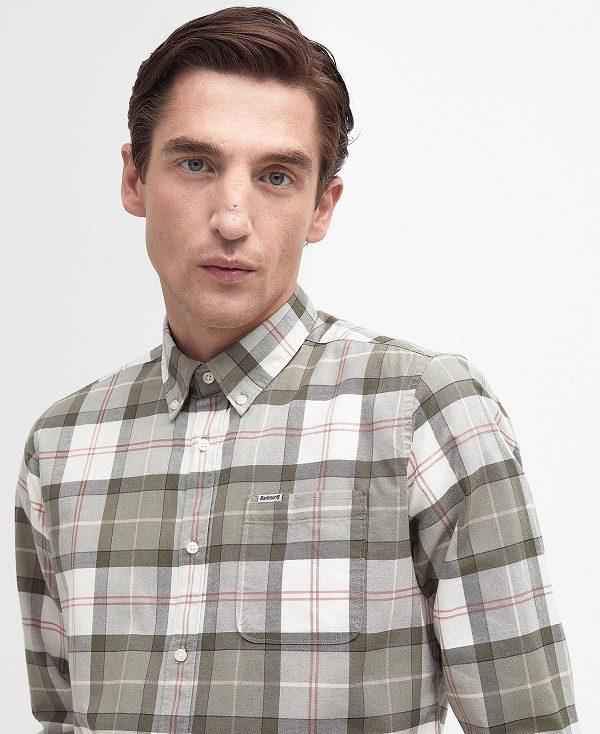 Barbour Lewis Tailored Long-sleeved Shirt Tartan | BABO87748