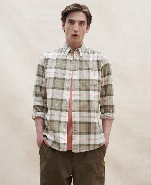 Barbour Lewis Tailored Long-sleeved Shirt Tartan | BABO87748