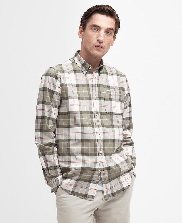 Barbour Lewis Tailored Long-sleeved Shirt Tartan | BABO87748