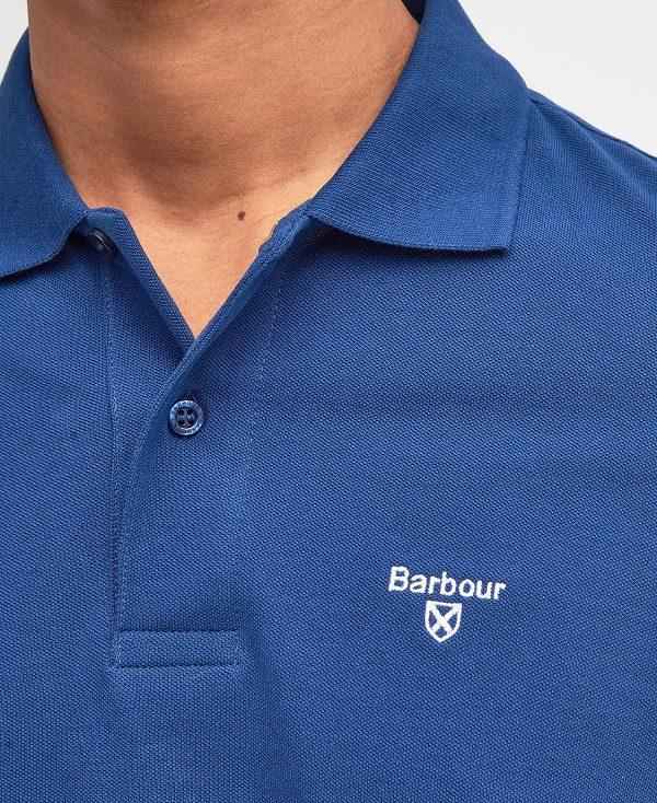 Barbour Lightweight Sports Polo Shirt Blå | BABO88101