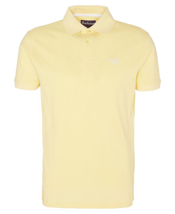 Barbour Lightweight Sports Polo Shirt Citron | BABO88105