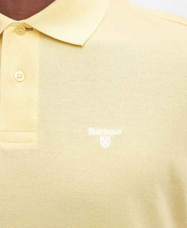 Barbour Lightweight Sports Polo Shirt Citron | BABO88105