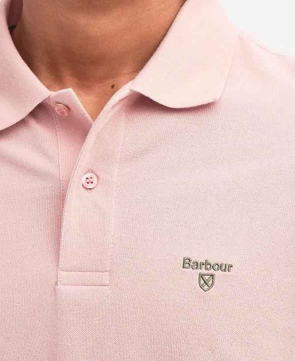 Barbour Lightweight Sports Polo Shirt Lyserød Hvide | BABO88091