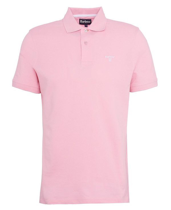 Barbour Lightweight Sports Polo Shirt Lyserød | BABO88092