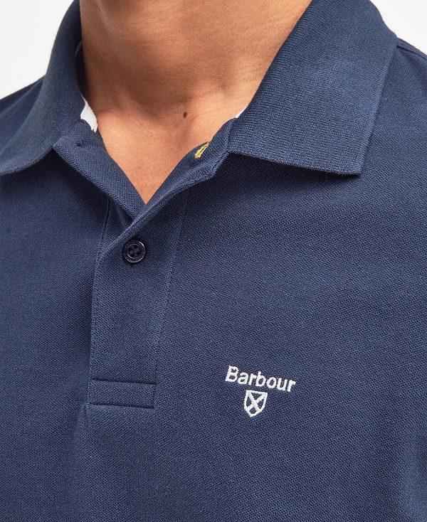 Barbour Lightweight Sports Polo Shirt Mørkeblå | BABO88182