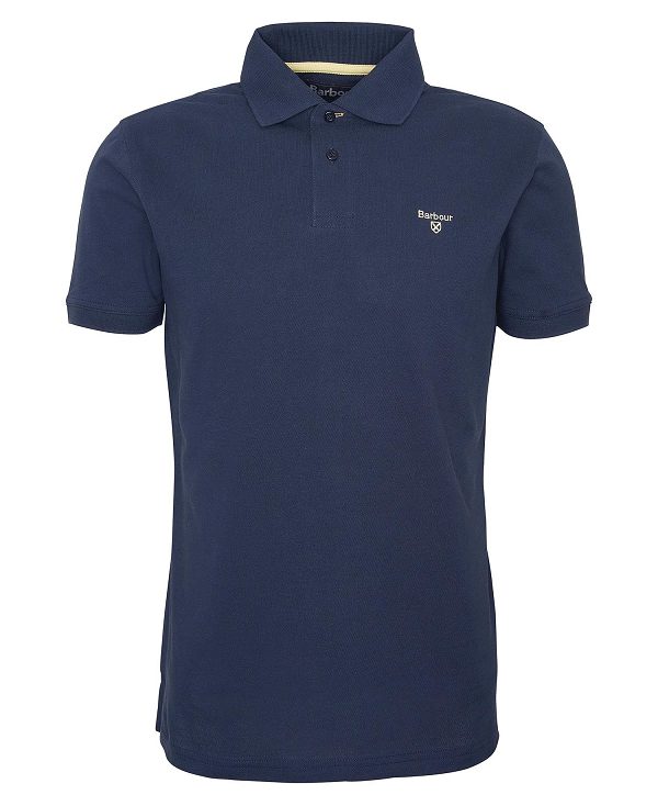 Barbour Lightweight Sports Polo Shirt Mørkeblå | BABO88206