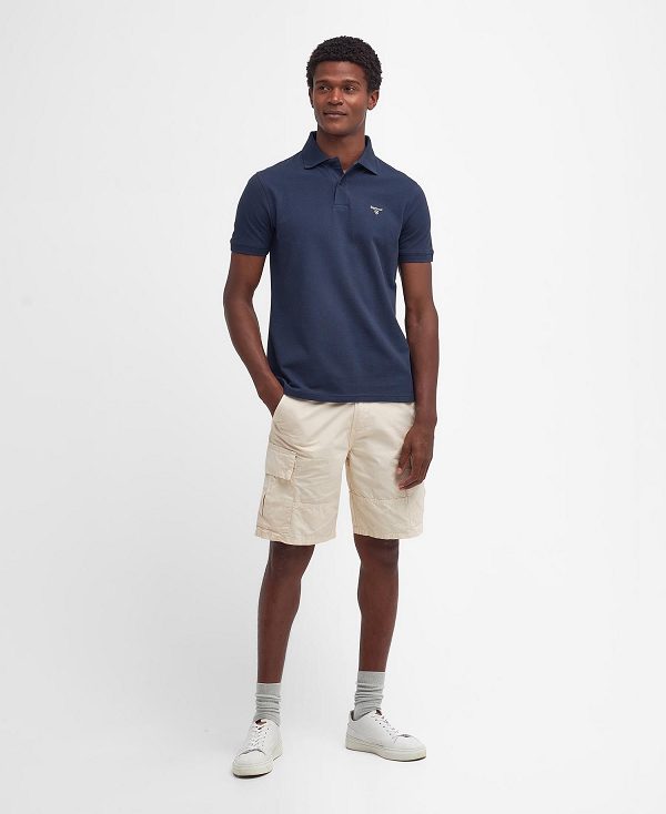 Barbour Lightweight Sports Polo Shirt Mørkeblå | BABO88206