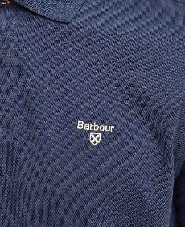 Barbour Lightweight Sports Polo Shirt Mørkeblå | BABO88206