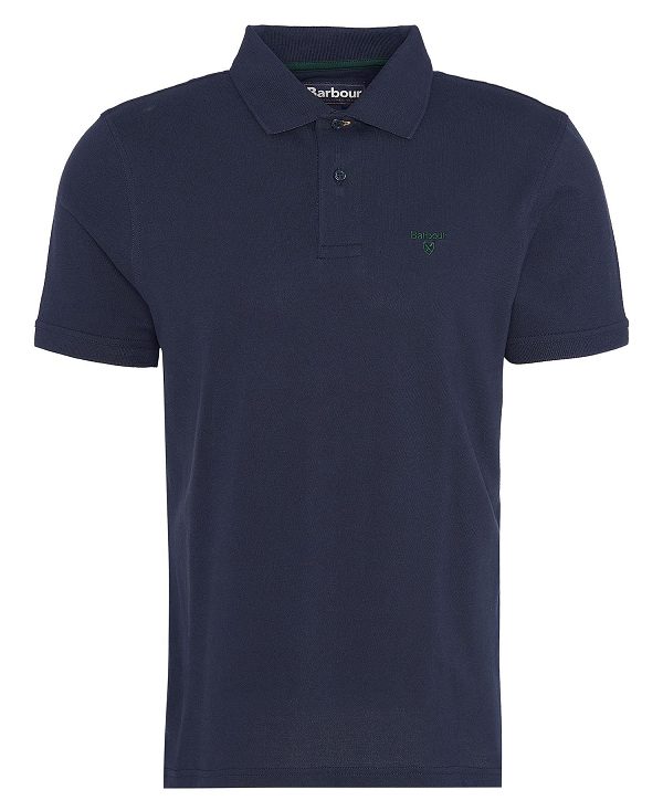 Barbour Lightweight Sports Polo Shirt Mørkeblå | BABO88234