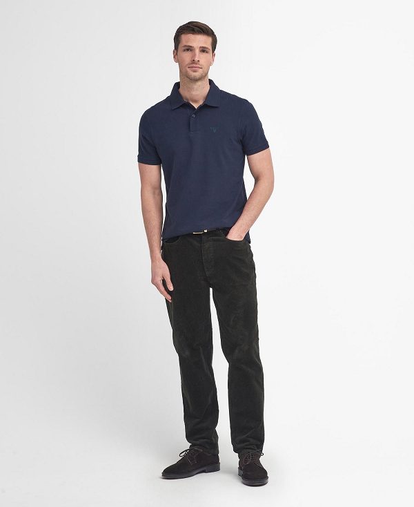 Barbour Lightweight Sports Polo Shirt Mørkeblå | BABO88234