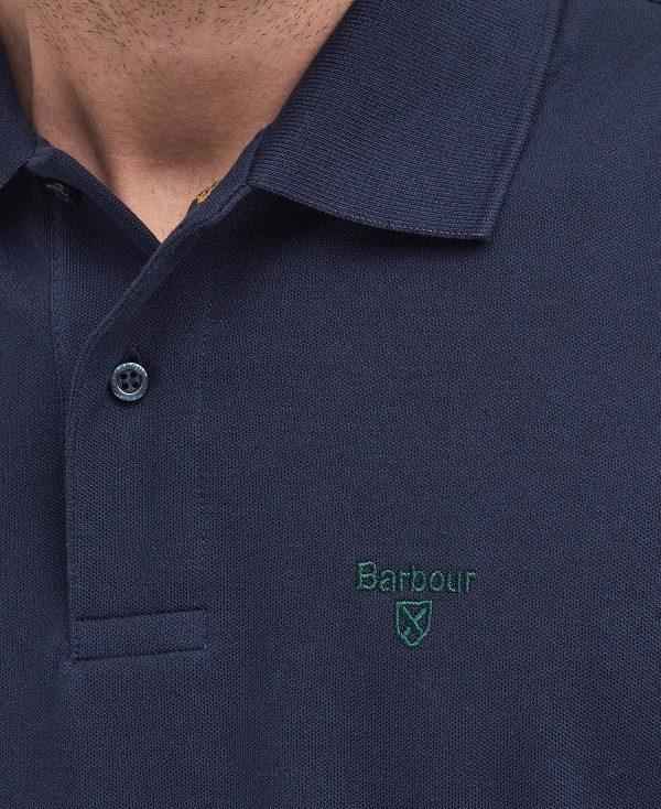 Barbour Lightweight Sports Polo Shirt Mørkeblå | BABO88234