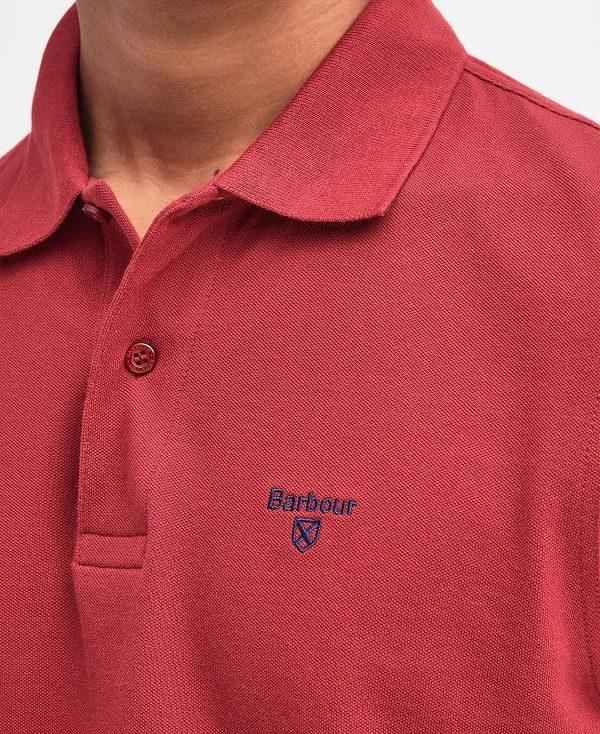 Barbour Lightweight Sports Polo Shirt Rød | BABO88089