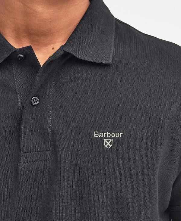 Barbour Lightweight Sports Polo Shirt Sort | BABO88102