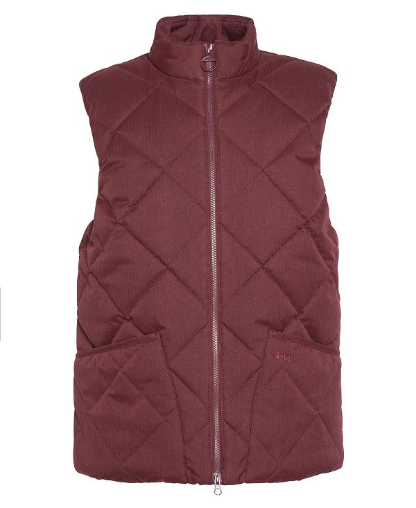 Barbour Lindale Gilet Rød | BABO87534