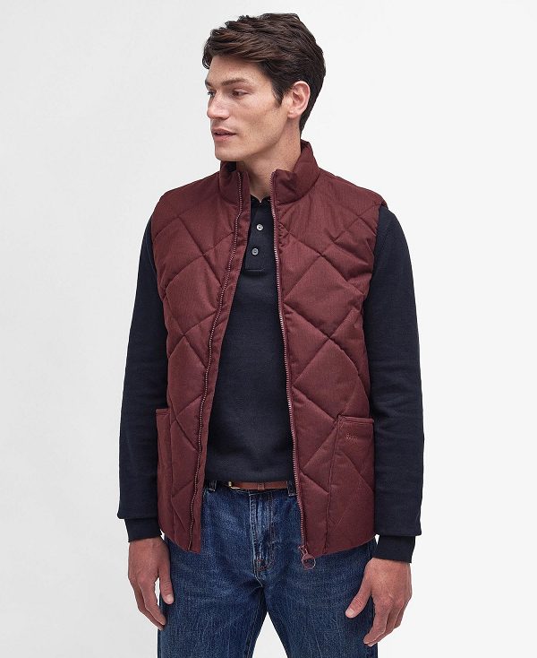 Barbour Lindale Gilet Rød | BABO87534