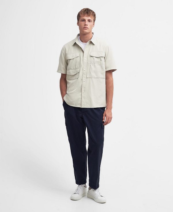 Barbour Lisle Safari Oversized Short-sleeved Shirt Hvide | BABO87754