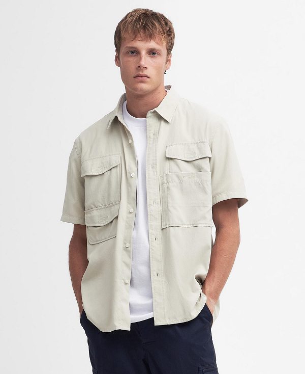 Barbour Lisle Safari Oversized Short-sleeved Shirt Hvide | BABO87754