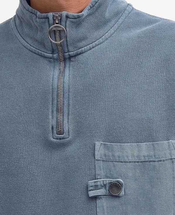 Barbour Liverton Half-zip Sweatshirt Blå | BABO88461