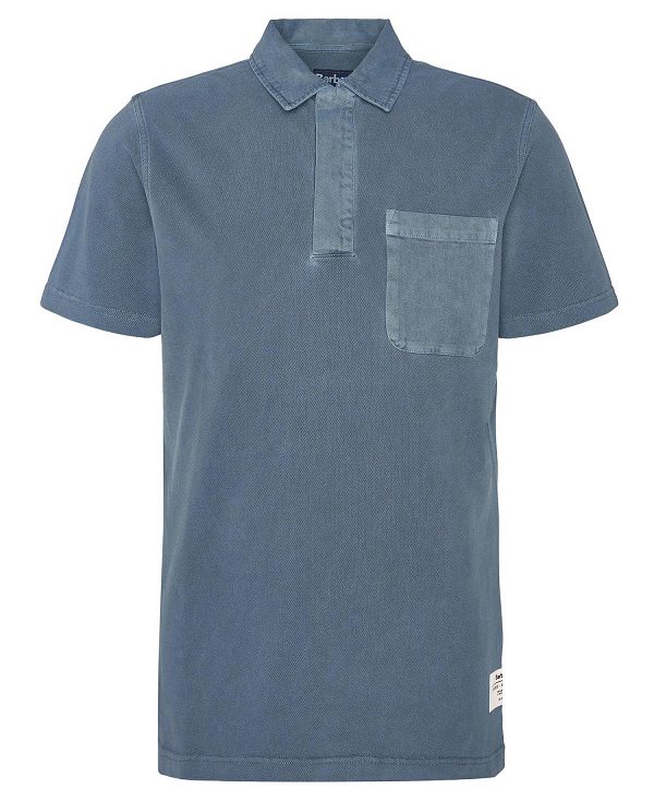 Barbour Liverton Short-sleeved Polo Shirt Blå | BABO88181