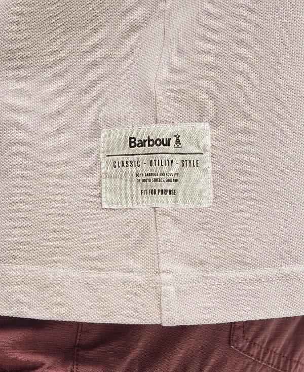 Barbour Liverton Short-sleeved Polo Shirt Beige | BABO88185