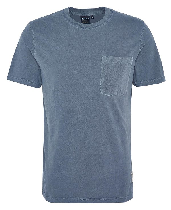 Barbour Liverton T-shirt Blå | BABO88357