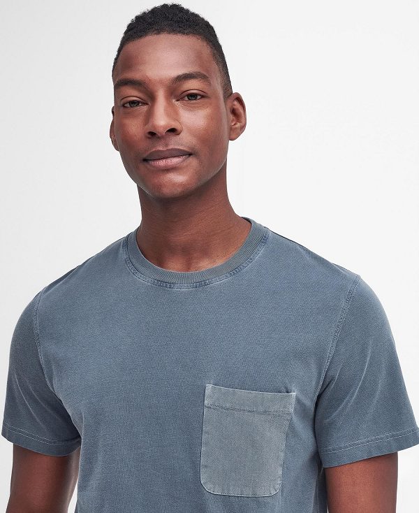 Barbour Liverton T-shirt Blå | BABO88357