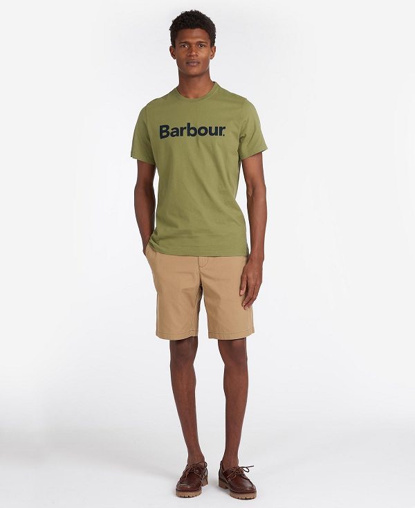 Barbour Logo T-shirt Grøn | BABO88262